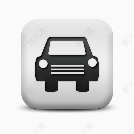不光滑的白色的广场图标运输旅行运输卡车Transport-travel-icons