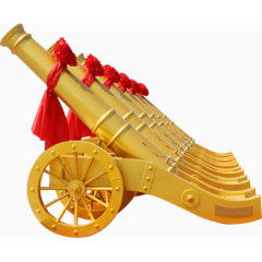 一排庆典皇家礼炮