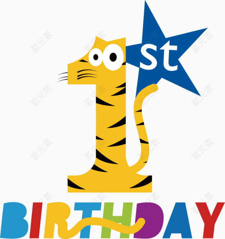 狮子一岁生日蛋糕