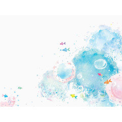 蓝色的装饰图案