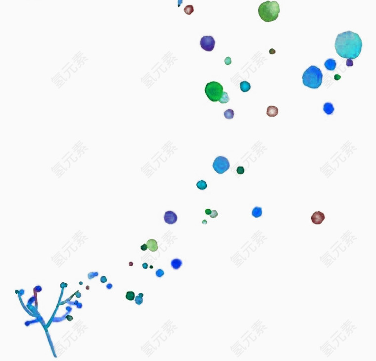 水彩卡通植物插画免扣素材
