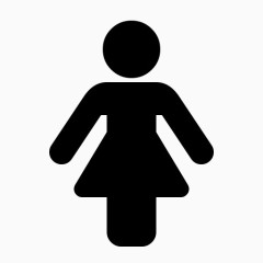 女厕所标志图标