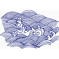 青花瓷浪花花纹