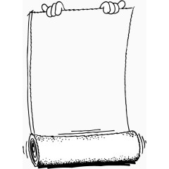 羊皮卷画卷素材