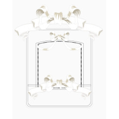 古朴素雅花纹边框