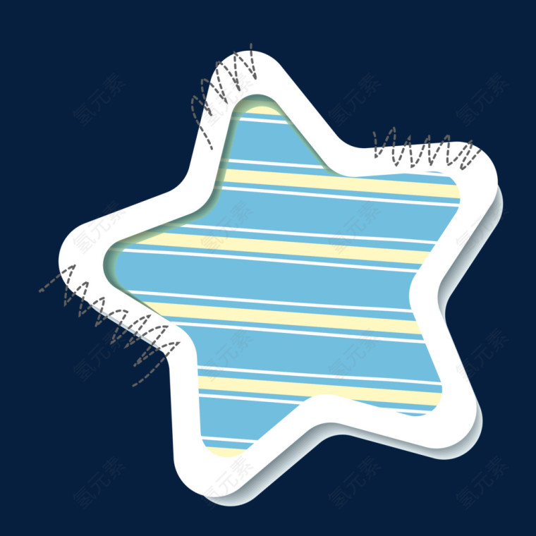 星星卡通气泡