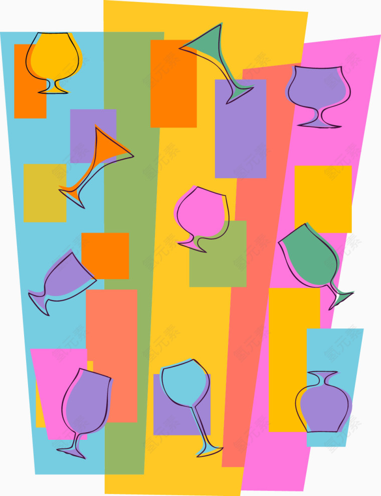 炫彩酒水酒水瓶