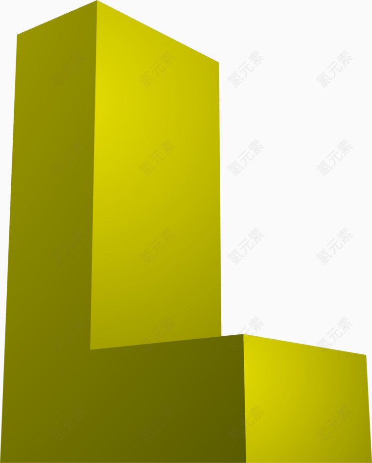 3D立体字母L