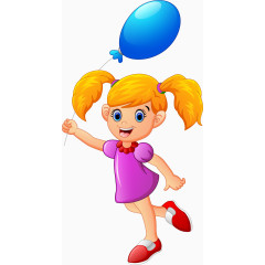 卡通小女孩