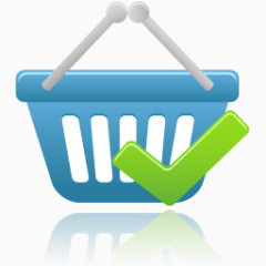 购物篮接受图标