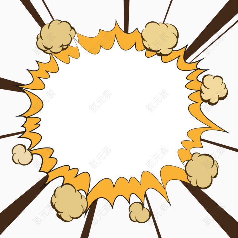 爆炸标题框