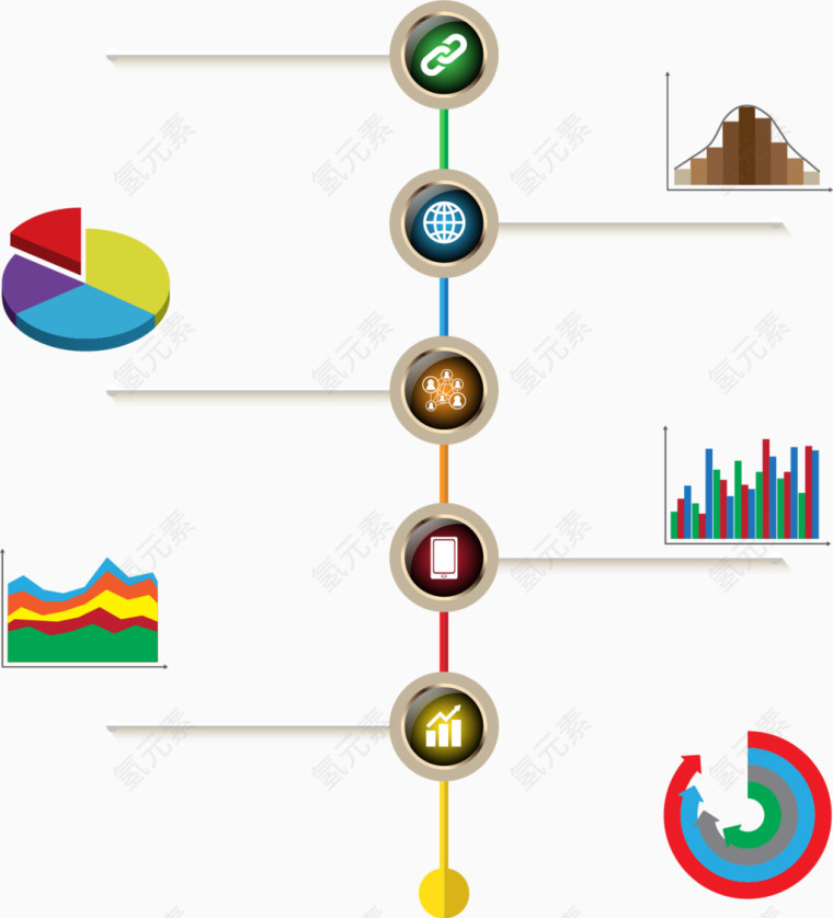 适量PPT元素信息标签素材