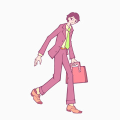 拎着公文包的男士素材
