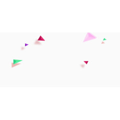 漂浮元素三角形彩色飞溅