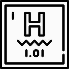 科学研究学习系列全套线框图标