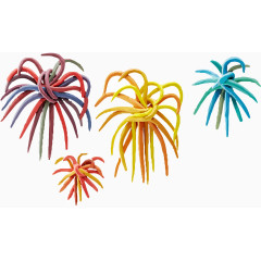 唯美的泥塑烟花.