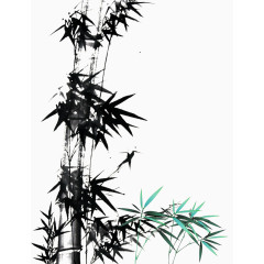 中国风水墨竹子