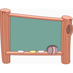 卡通木质黑板