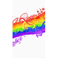 彩色活泼炫酷背景