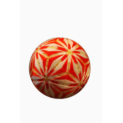 红金色手鞠球矢量