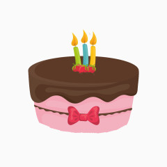 蝴蝶结巧克力蛋糕