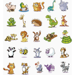 卡通动物大集合