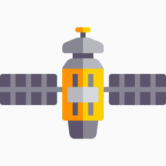 卫星卡通手绘图标元素