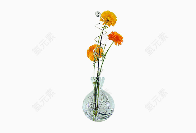 手绘花草标签