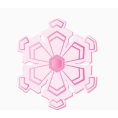 彩色的雪花元素