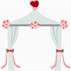 矢量婚礼拱门