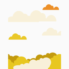 云朵简洁装饰画