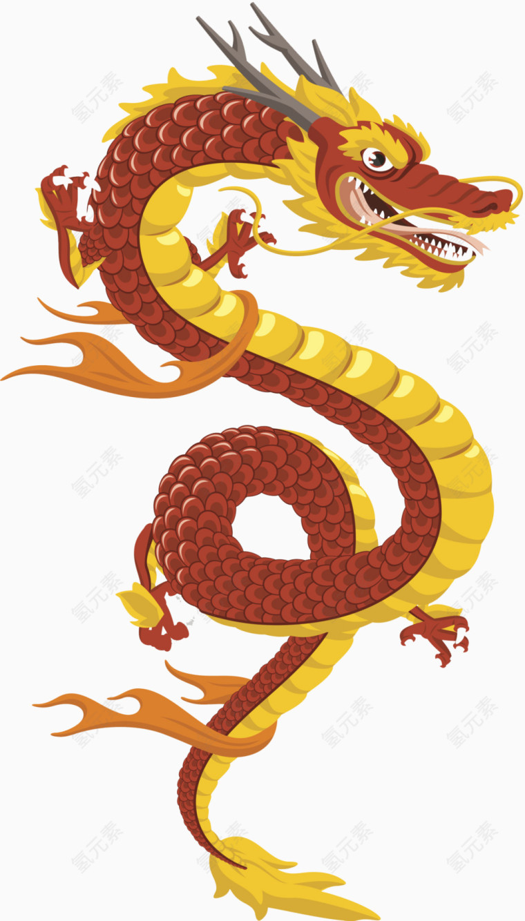 经典龙图案纹样图片
