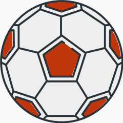 卡通运动足球图标