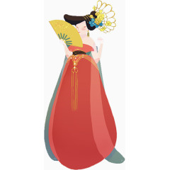 创意古装人物插画