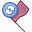 国旗粉红色的分享ChalkWork-information-Management-icons