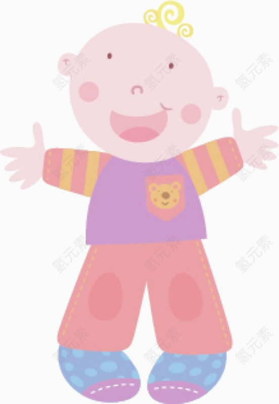卡通可爱小宝宝插图