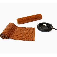 毛笔竹简文房用品