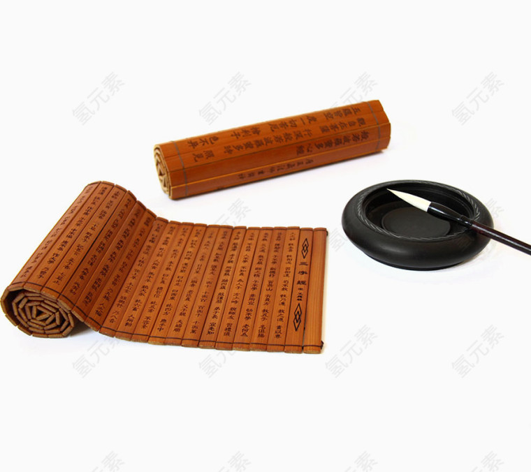 毛笔竹简文房用品