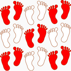 脚印图案
