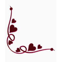 简约底纹边框角花框