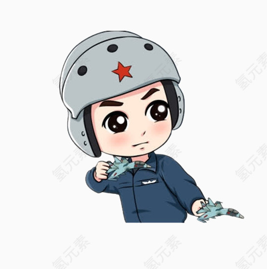 卡通军人