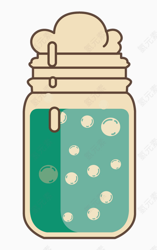 卡通彩色啤酒杯
