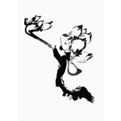 莲花水墨图片素材