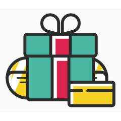 礼物Flat-Christmas-icons