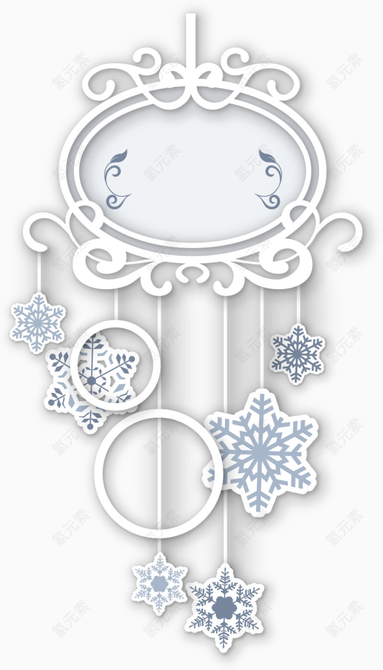 雪花挂饰