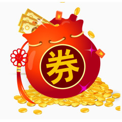 手绘购物礼袋券