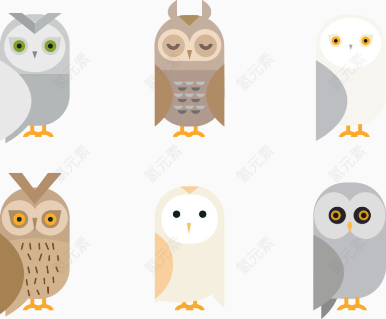 猫头鹰矢量