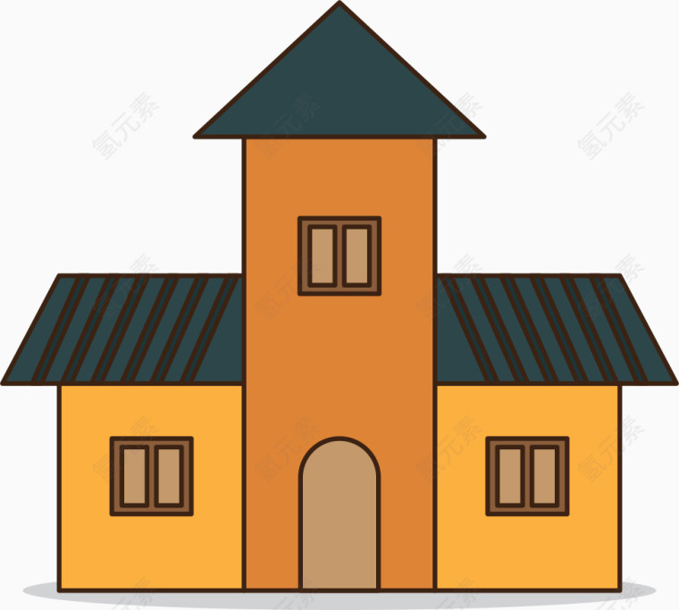 一座小房子矢量图