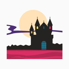 扁平化万圣节元素