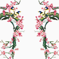 梅花枝上的小鸟